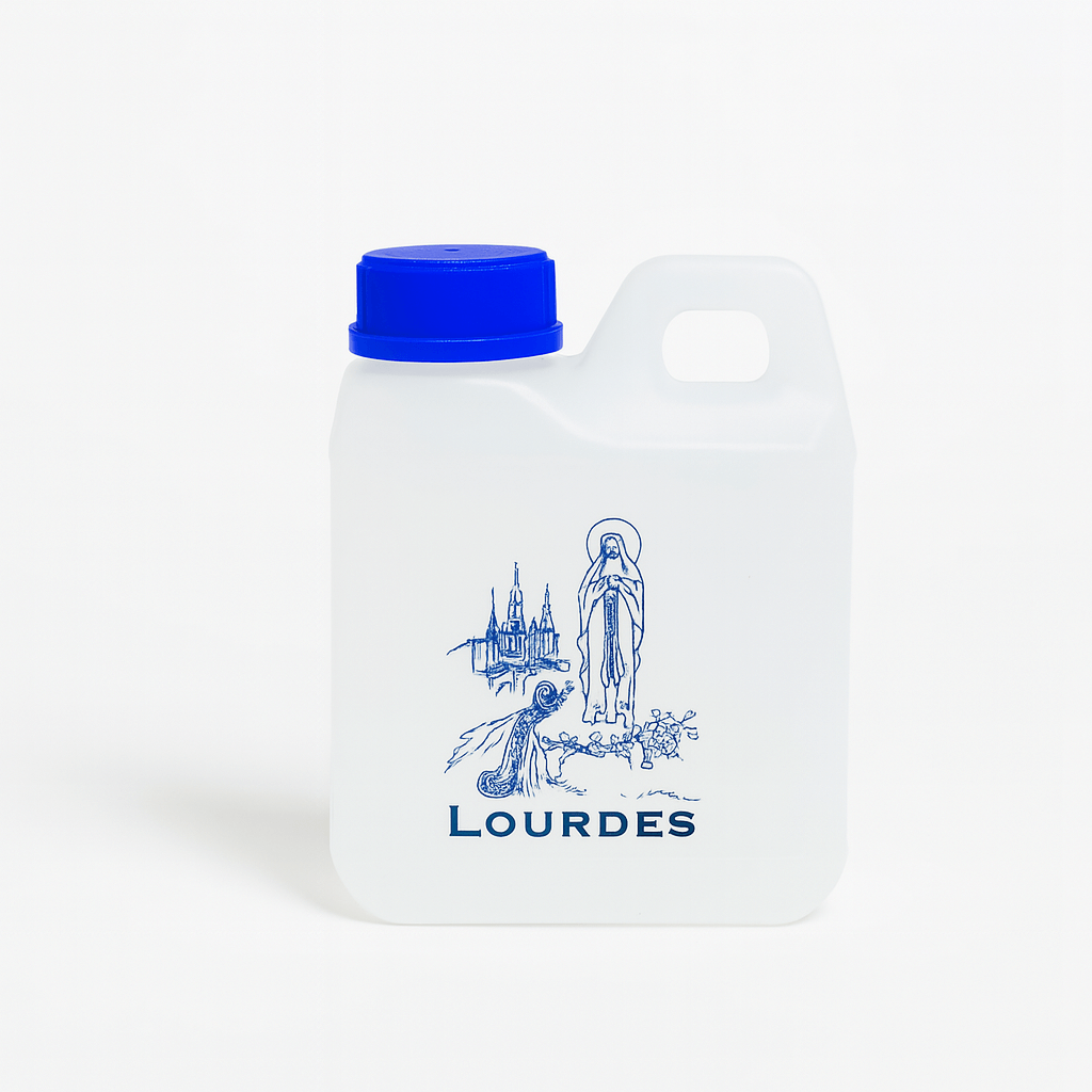 Lourdes Holy Water in Large Jug – Authentic Spring Water from France