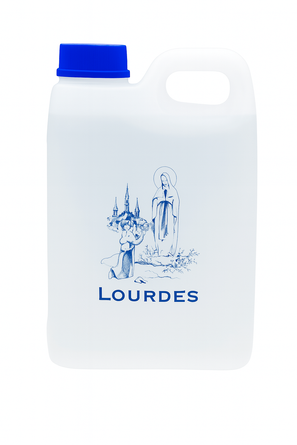 Lourdes Holy Water in Large Jug – Authentic Spring Water from France