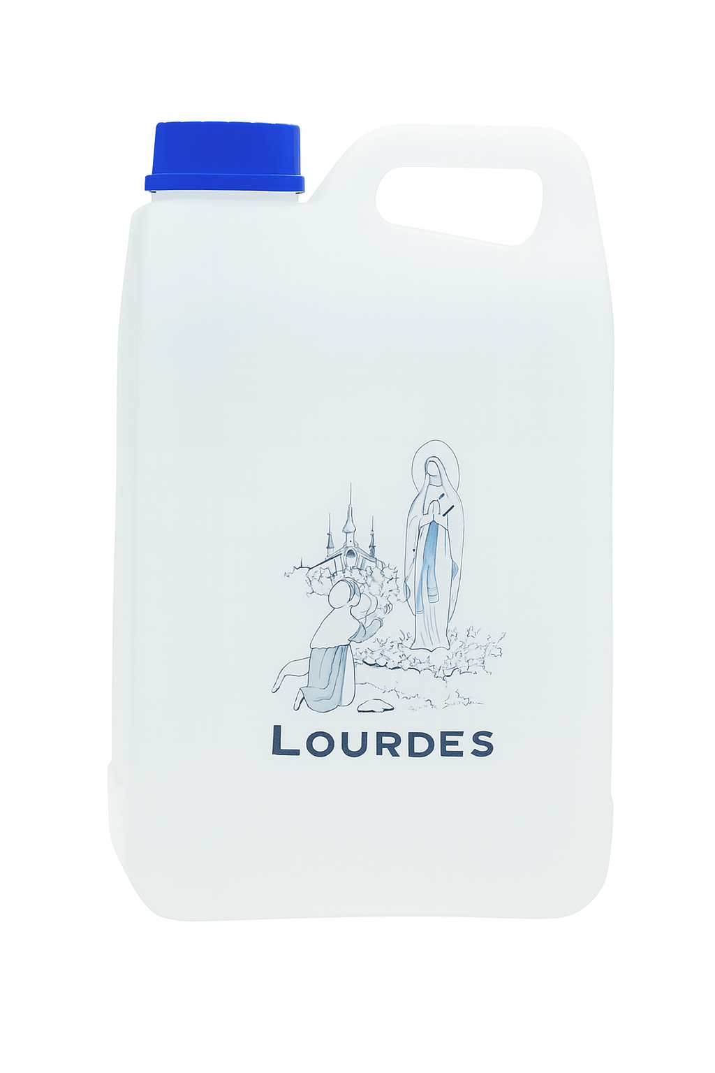 Lourdes Holy Water in Large Jug – Authentic Spring Water from France