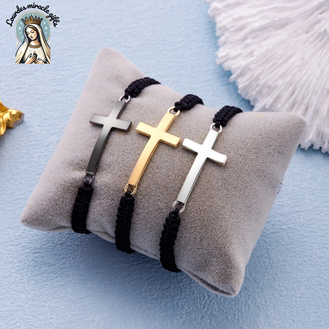Handmade Cross Braided Prayer Bracelet