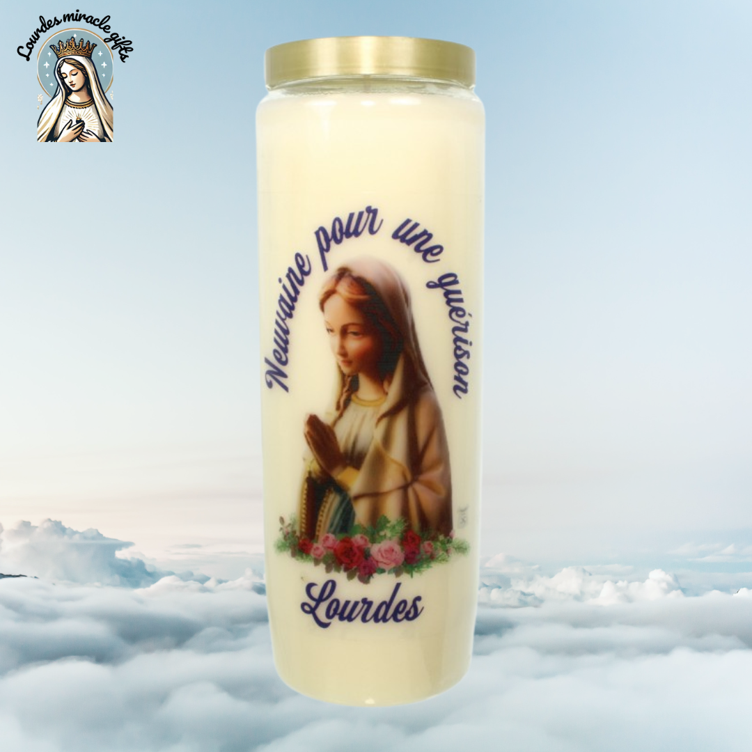 Lourdes Novena Candle – Prayer Intention + Personal Video