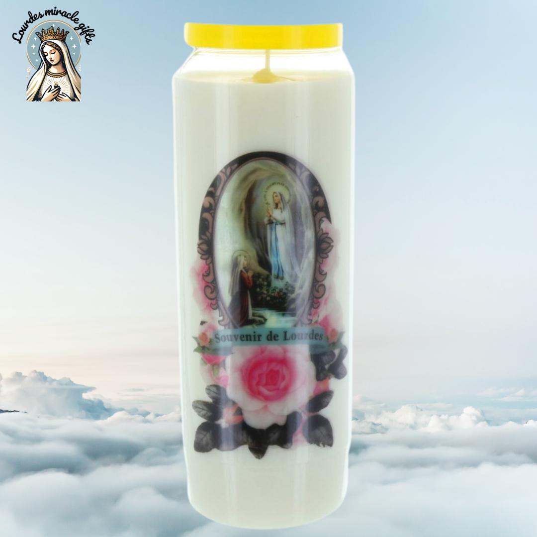 Lourdes Novena Candle – Prayer Intention + Personal Video