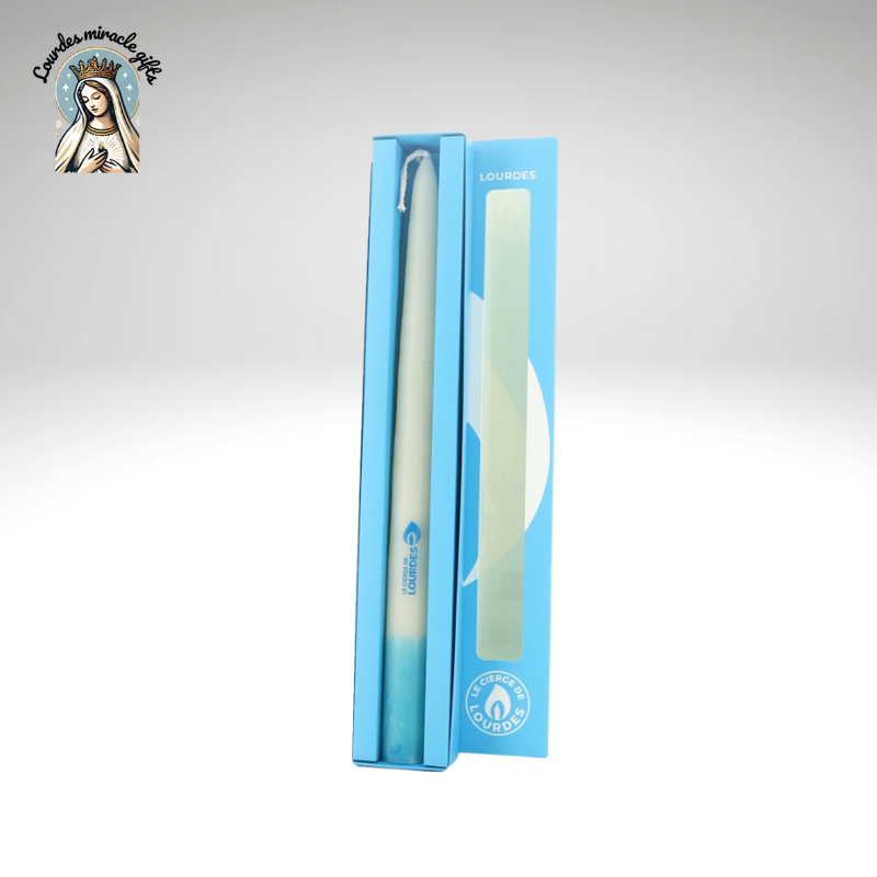 4 Lourdes Candles 35 cm in Display Box