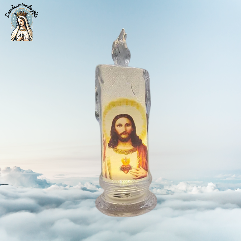 Jesus LED Prayer Candle