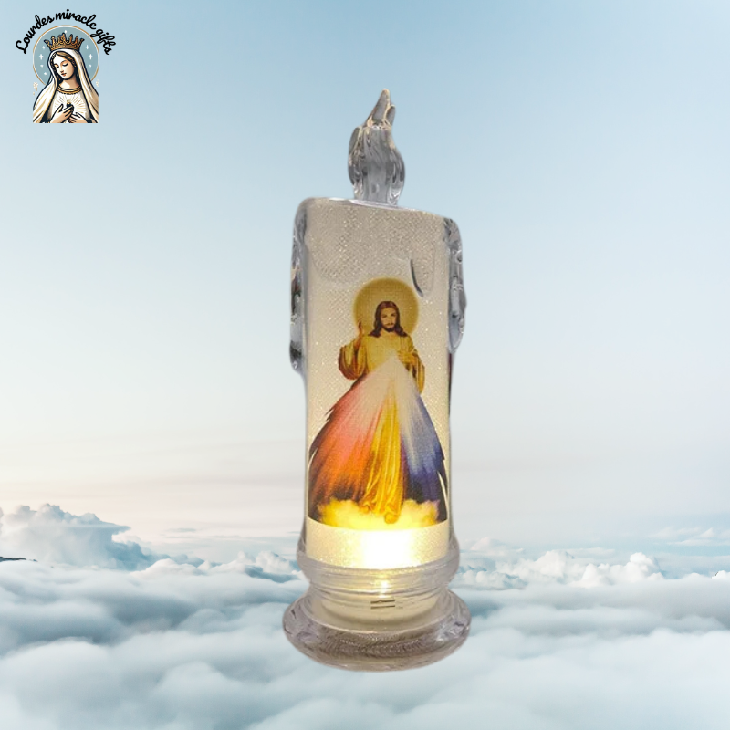 Jesus LED Prayer Candle