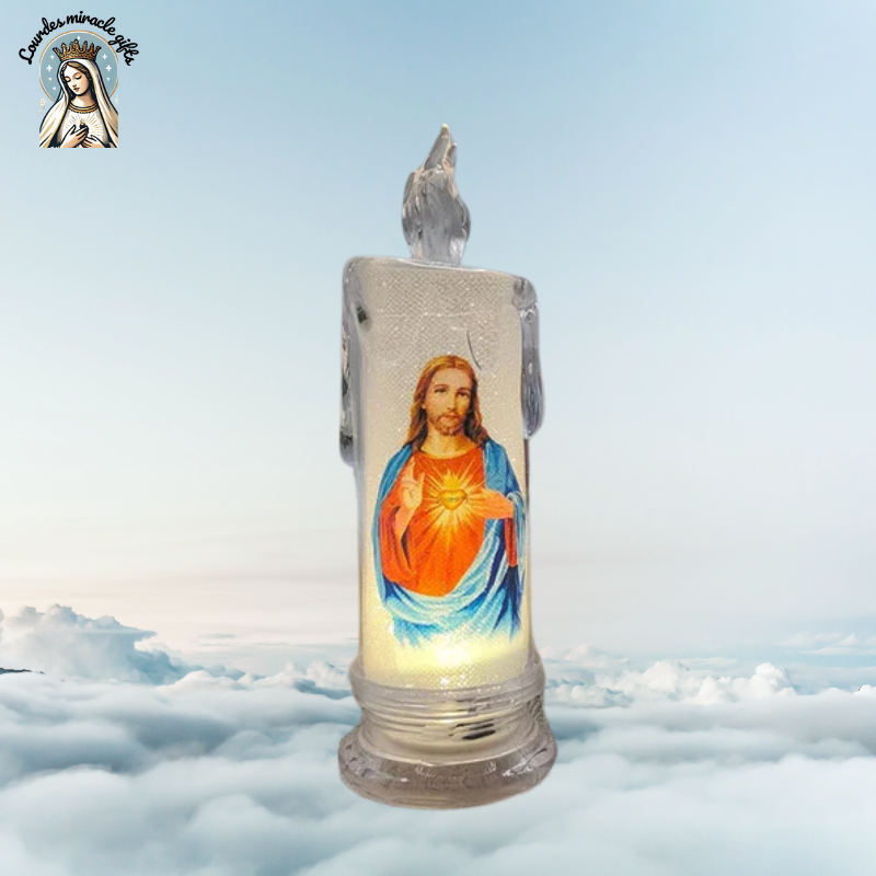 Jesus LED Prayer Candle