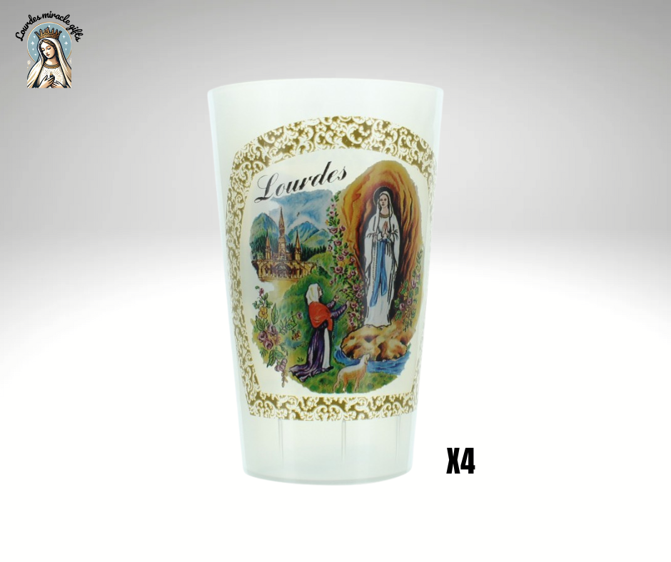 4 Cups LOURDES apparition
