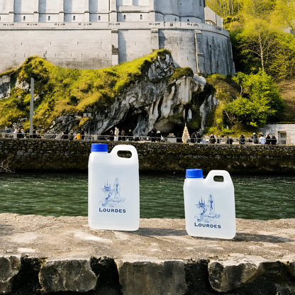 Authentic Lourdes Holy Water – 1.8L & 4.5L Large Jugs – Direct from Lourdes, France