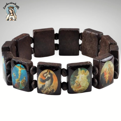 Wooden Rosary Bracelet