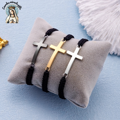 Handmade Cross Braided Prayer Bracelet