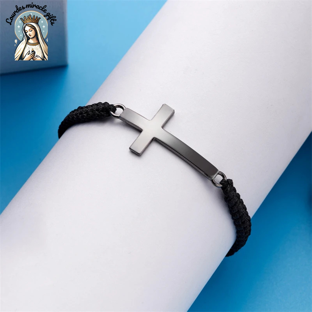 Handmade Cross Braided Prayer Bracelet
