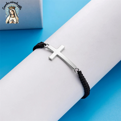 Handmade Cross Braided Prayer Bracelet