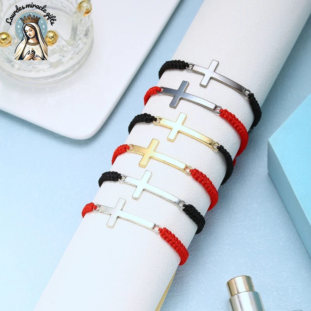 Handmade Cross Braided Prayer Bracelet