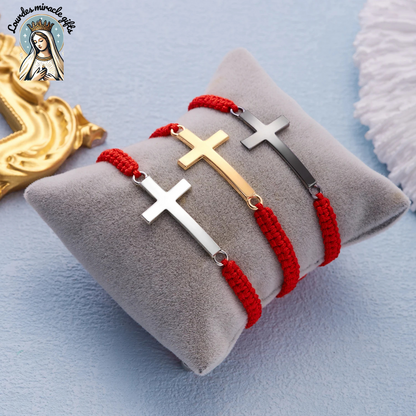 Handmade Cross Braided Prayer Bracelet