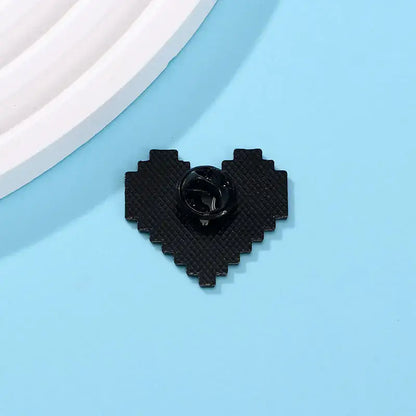 🌈 Pixel Love™ – Rainbow Heart Enamel Pin