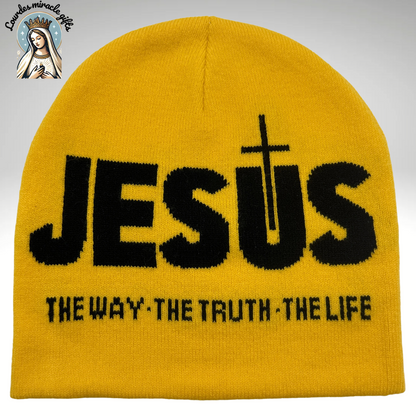 JESUS Jacquard Beanie