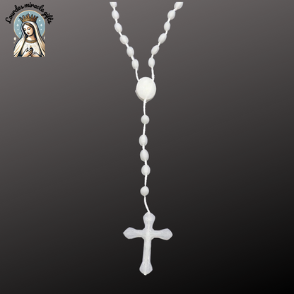 Luminous Catholic Jesus Cross Rosary Necklace