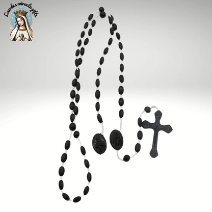 Luminous Catholic Jesus Cross Rosary Necklace