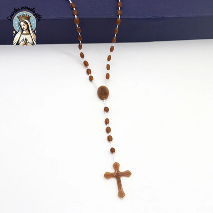 Luminous Catholic Jesus Cross Rosary Necklace