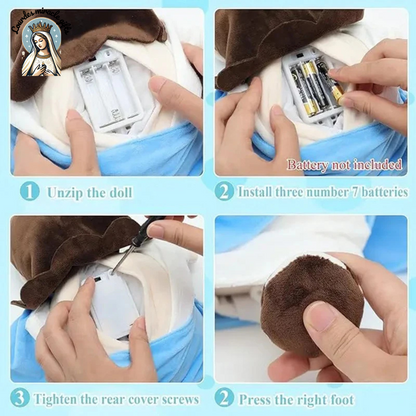 Soothing Jesus Plush – Music & Sleep Companion for Kids