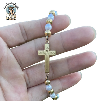 Stainless Steel Faith Bracelet – Saint Benedict, Miraculous Medal, Cross