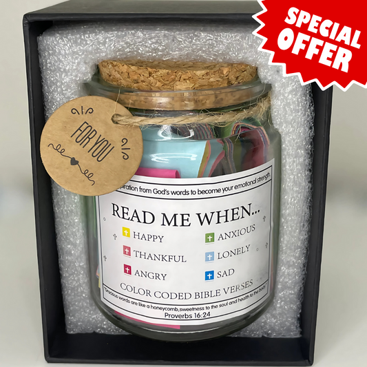 Read Me When Bible Verse Jar (with giftBOX)