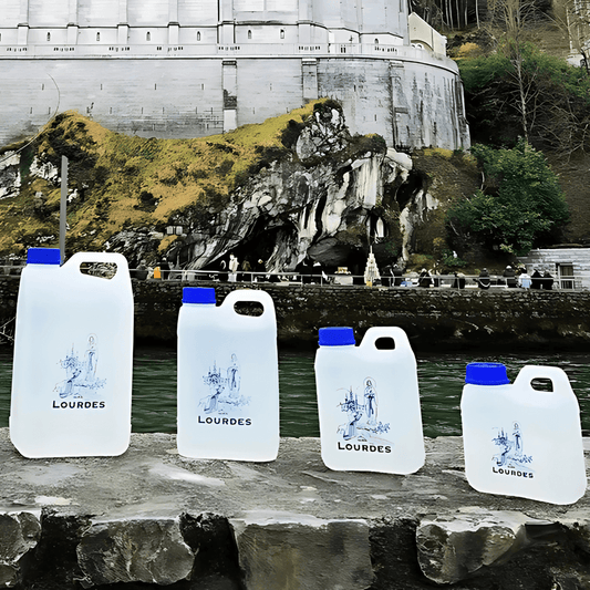 Lourdes Holy Water in Large Jug – Authentic Spring Water from France