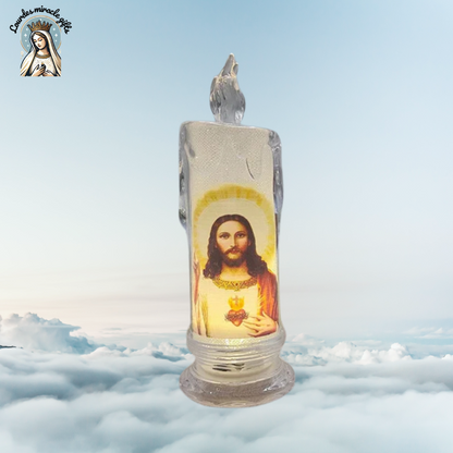 Jesus LED Prayer Candle