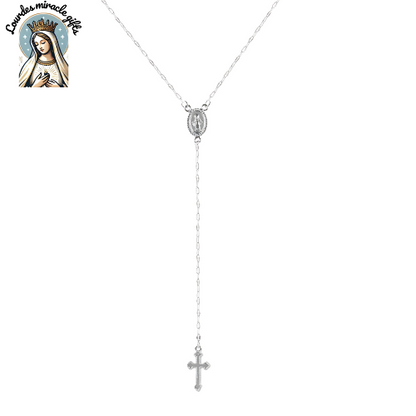 Grace & Glory™ – Virgin Mary & Cross Pendant Necklace